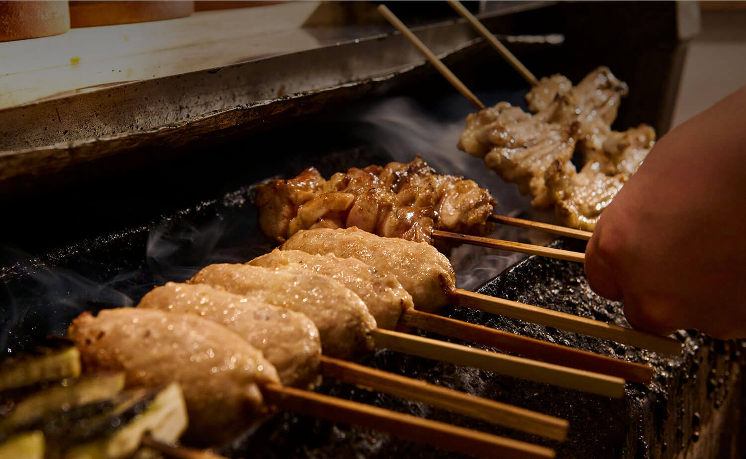 焼きシーン手元
